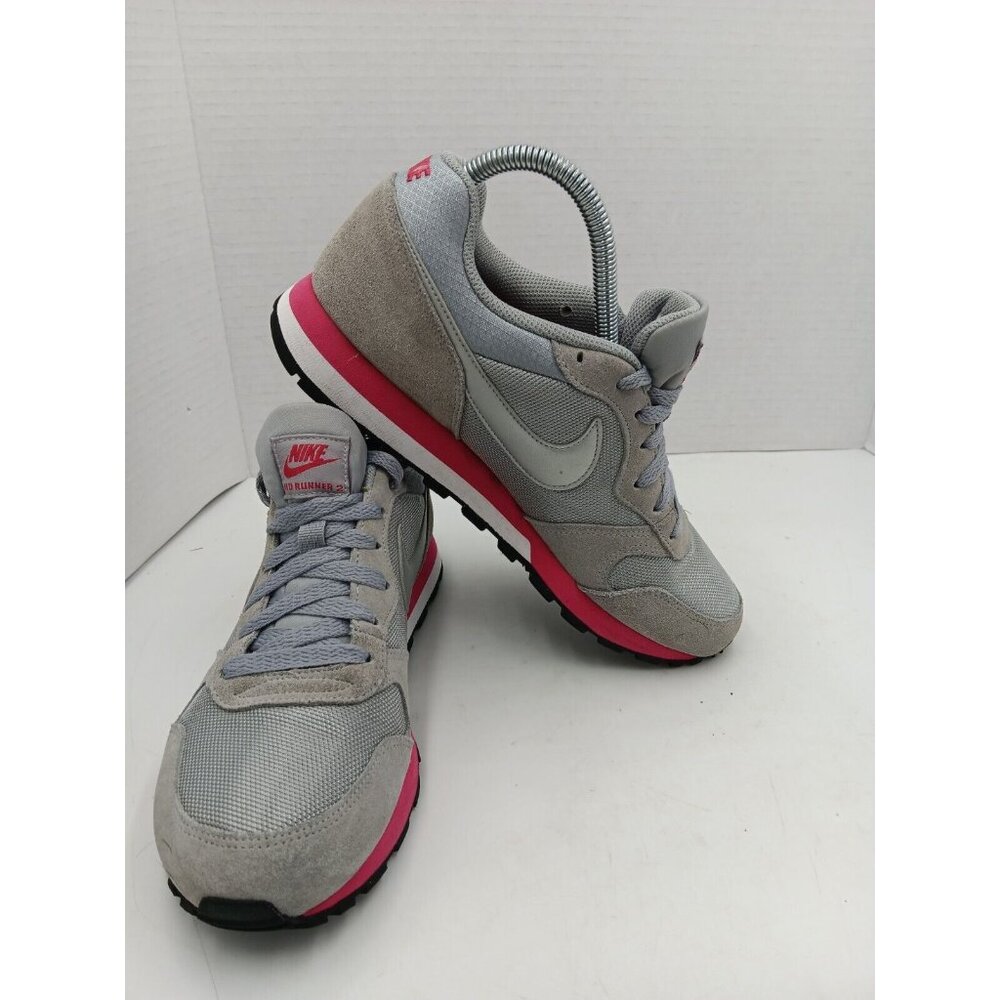 Nike Women's Gray and Pink Sneakers